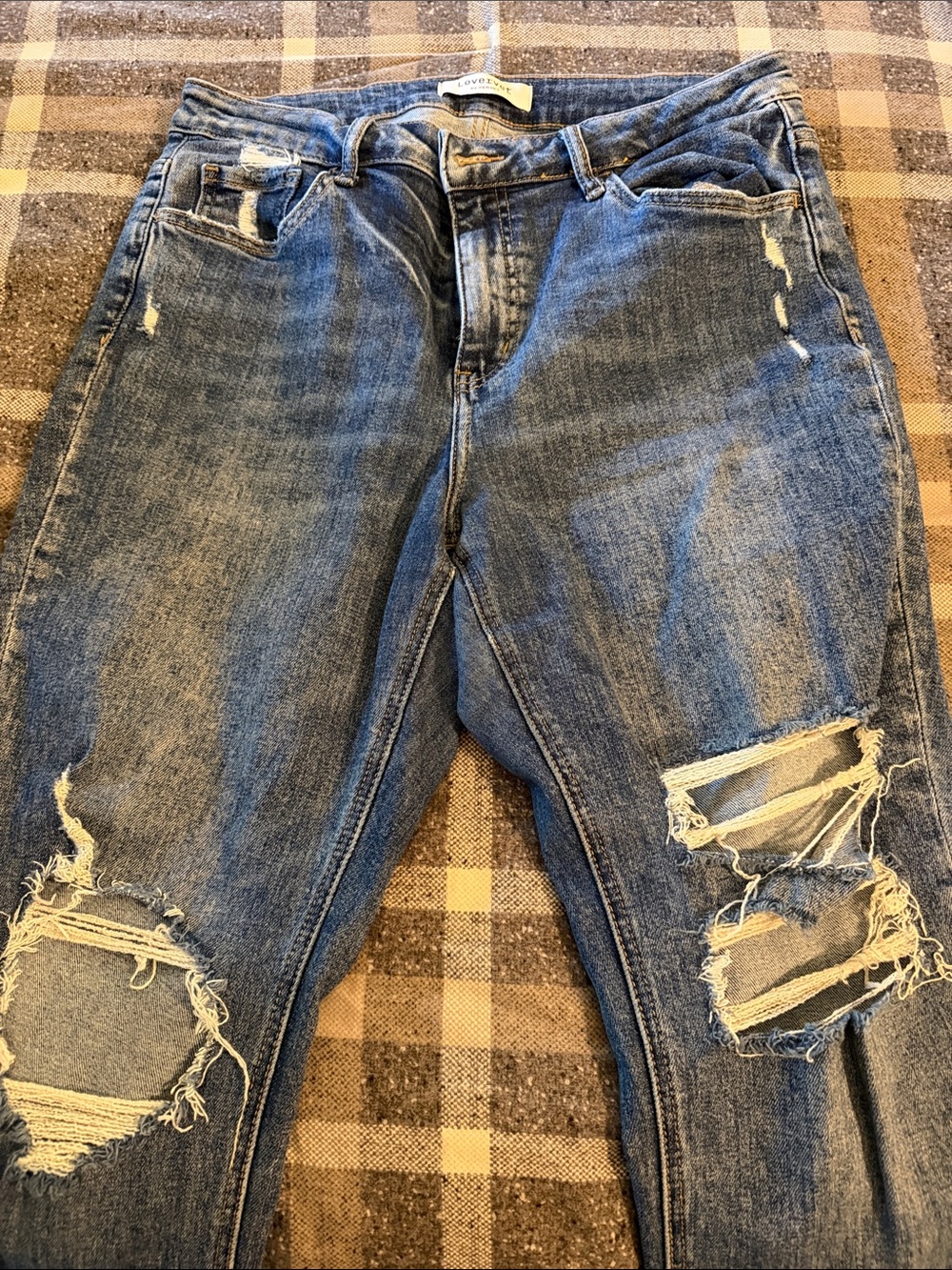 Lovervet by VERVET Boyfriend Ripped Jeans